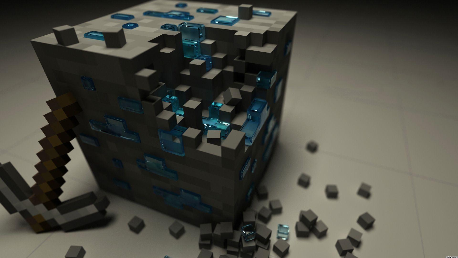 1920x1080 Enderman Diamond Minecraft Wallpaper