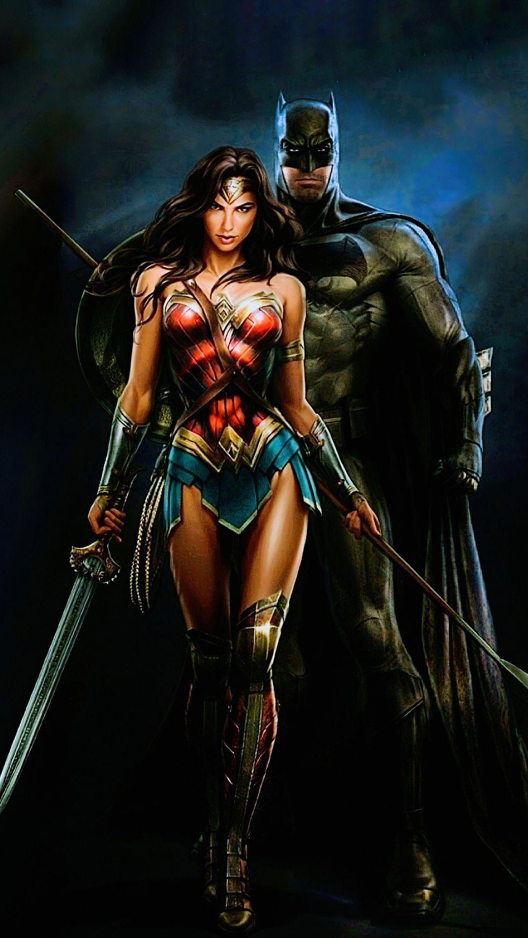 1080x1920 Batman Wonder Woman Art Mobile Wallpaper (iPhone Android Samsung Pixel Xiaomi). Batman wonder woman, Wonder woman art, Wonder woman comic
