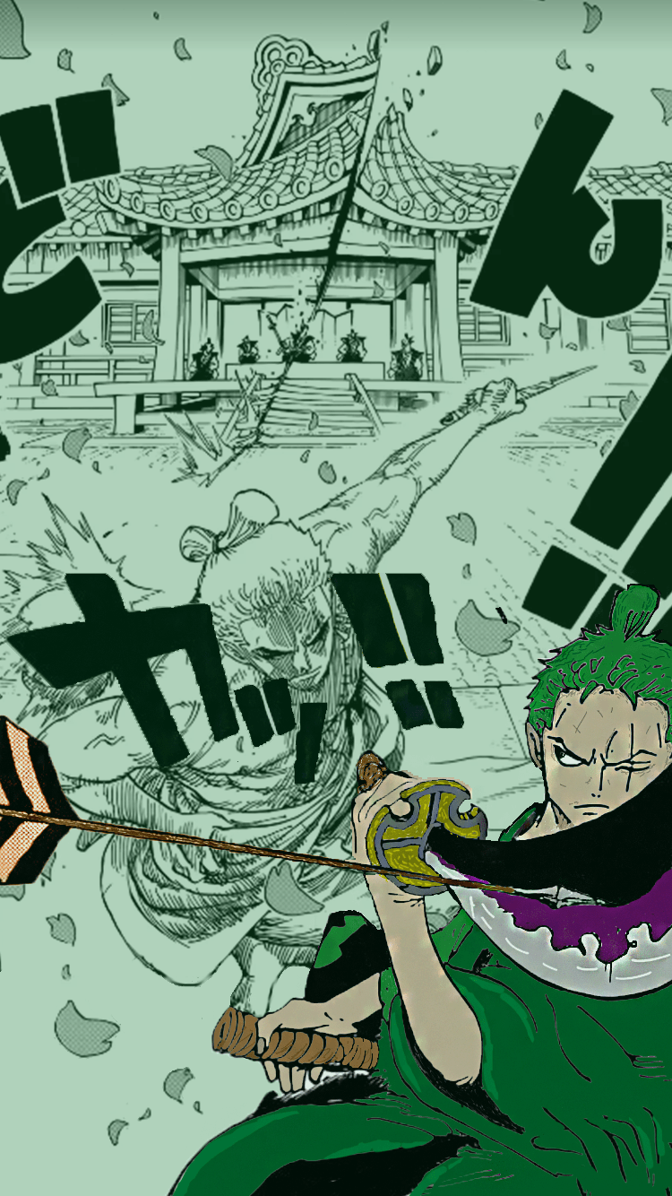 750x1334 Zoro Aesthetic Wallpaper