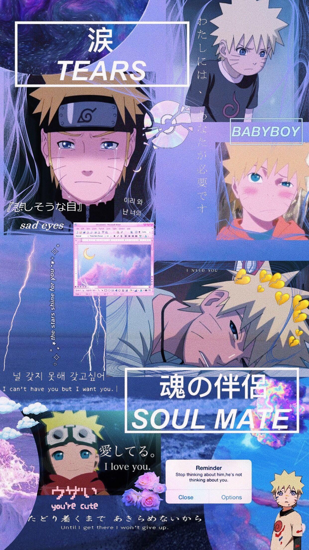 1242x2208 Aesthetic Cartoon Edit Wallpaper
