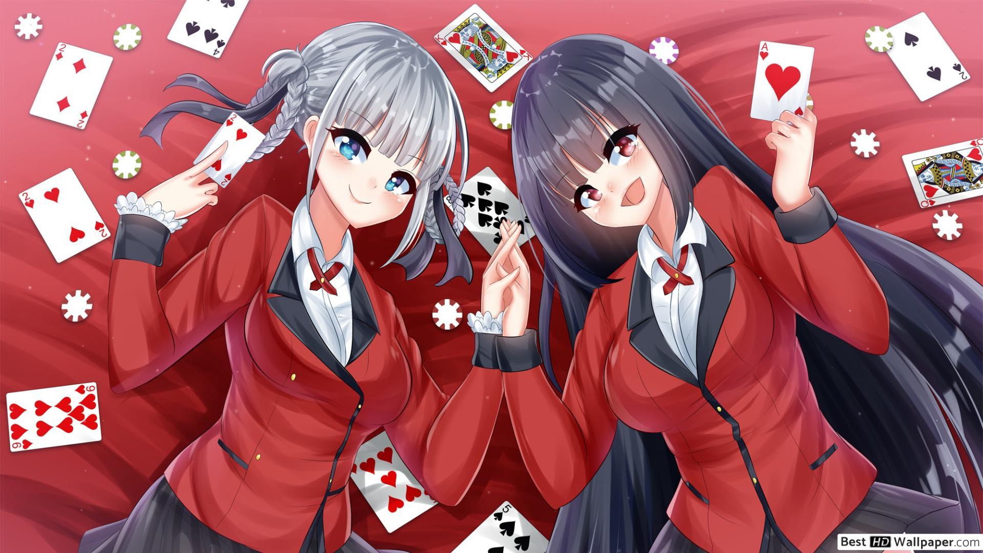 1920x1080 Compulsive Gambler : Kakegurui Momobami & Yumeko Jabami HD wallpaper download