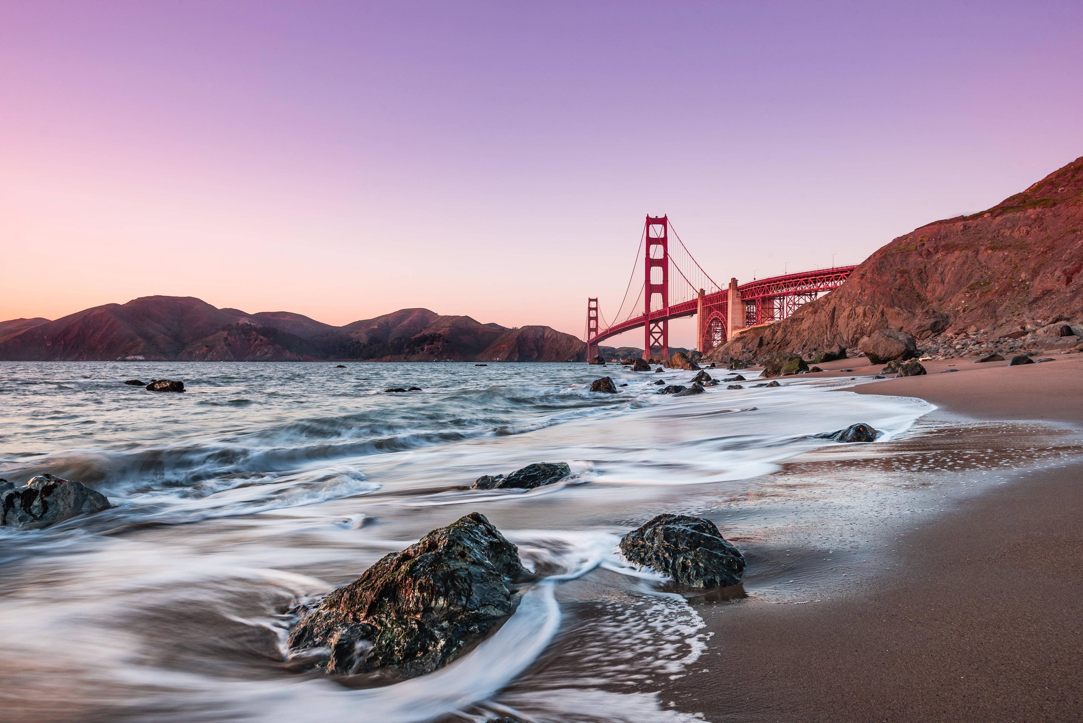 3610x2410 Baker Beach Golden Gate Bridge 8K Wallpaper, HD City 4K Wallpaper, Image, Photo and Background