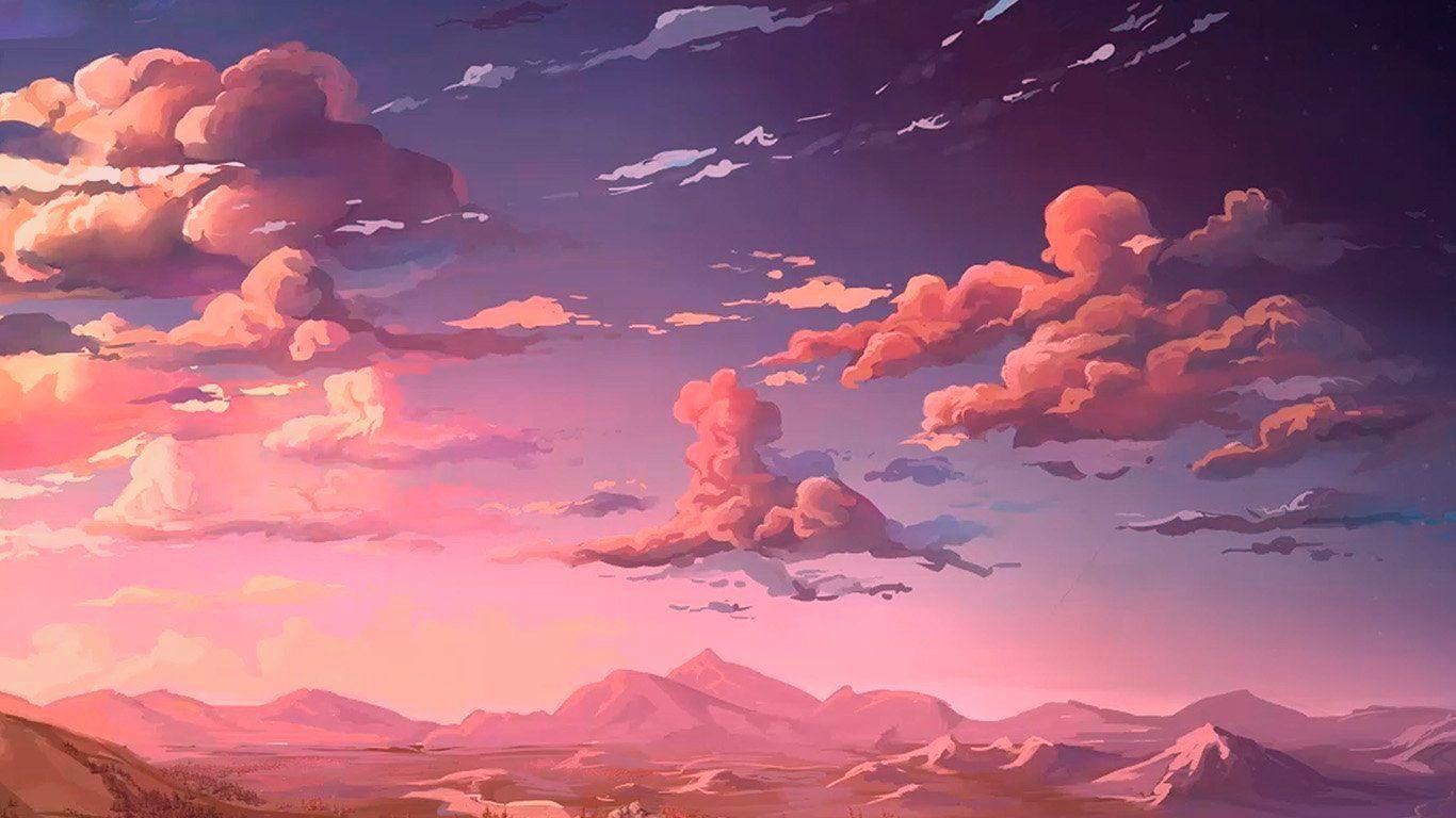 1366x768 Cat. Aesthetic desktop wallpaper, Anime background wallpaper, Macbook air wallpaper
