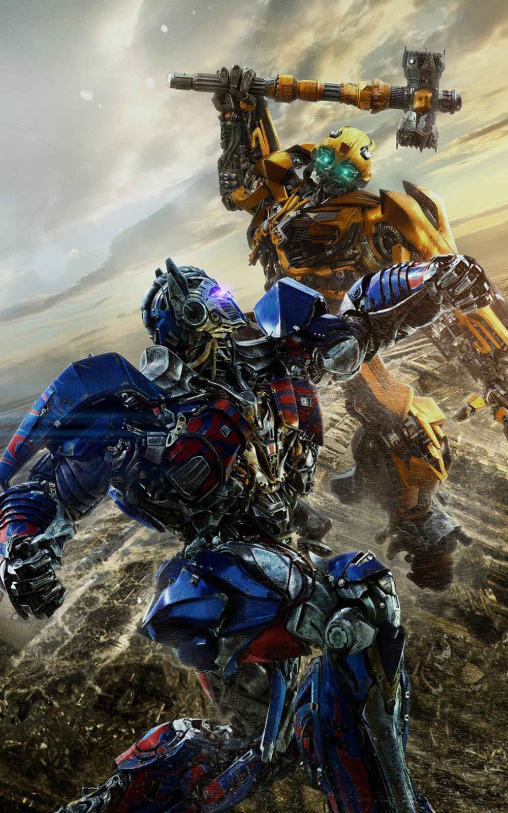 1000x1600 Bumblebee Vs Optimus Prime In Transformers The Last Knight 4K Ultra HD Mobile Wallpaper