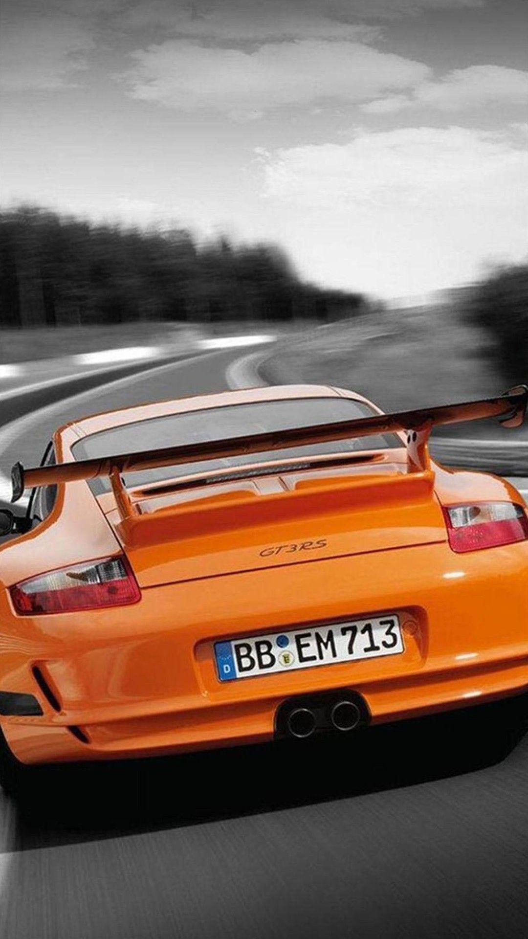 1080x1920 Orange Porsche 911 GT3 htc one wallpaper