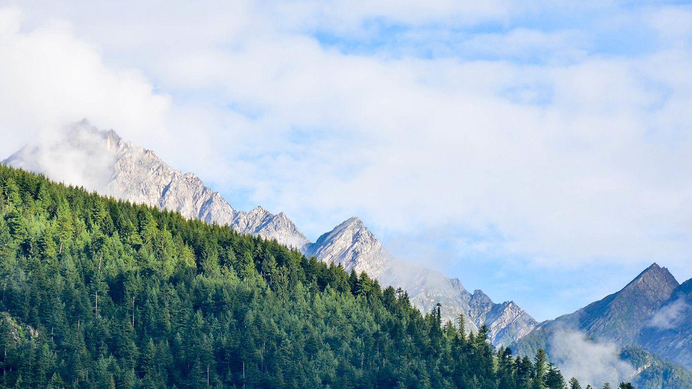 1366x768 Desktop Wallpaper Laptop Mac Macbook Air Mt63 Nature Mountain Sky