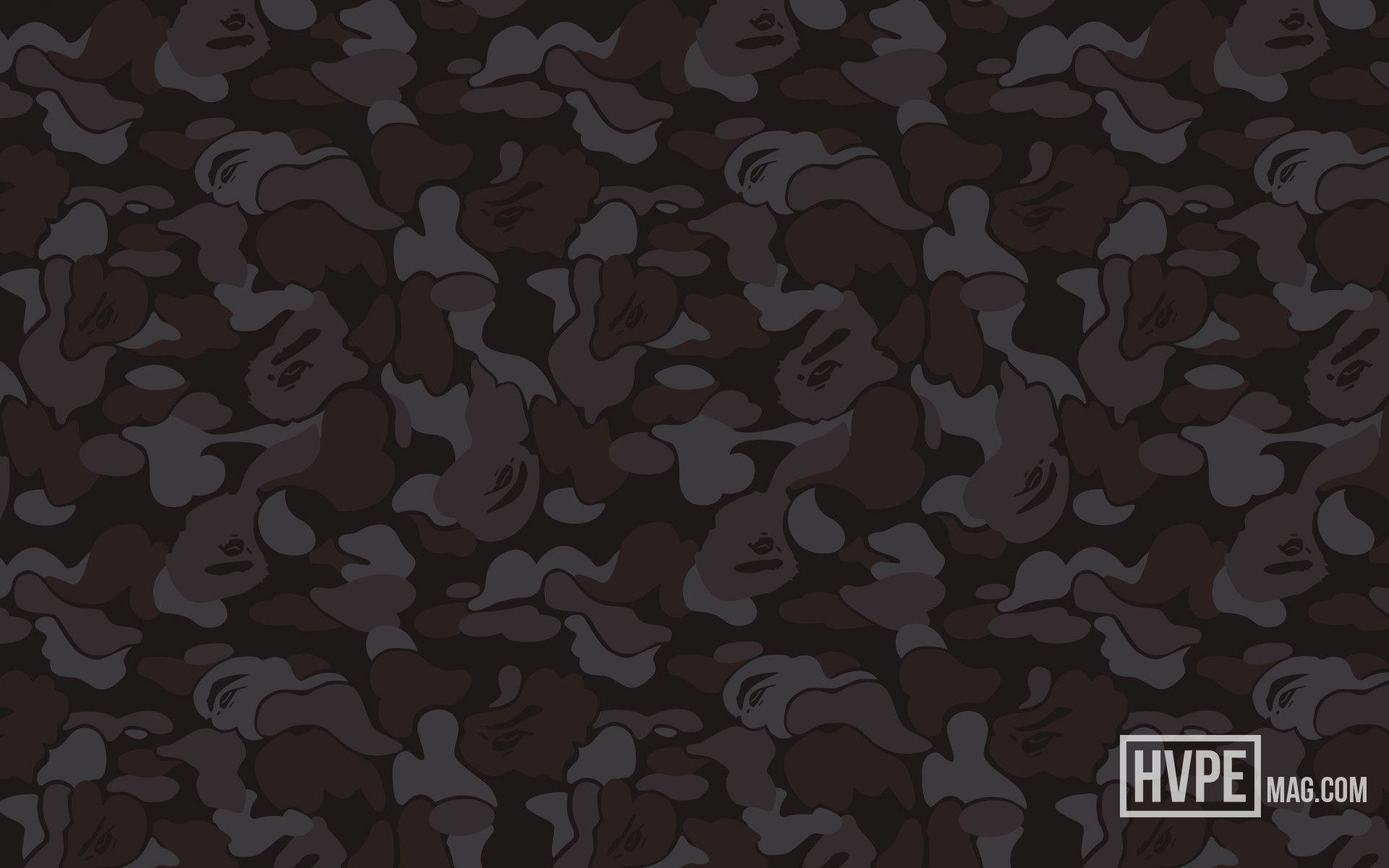 1920x1200 Black Bape Camo Wallpaper HD