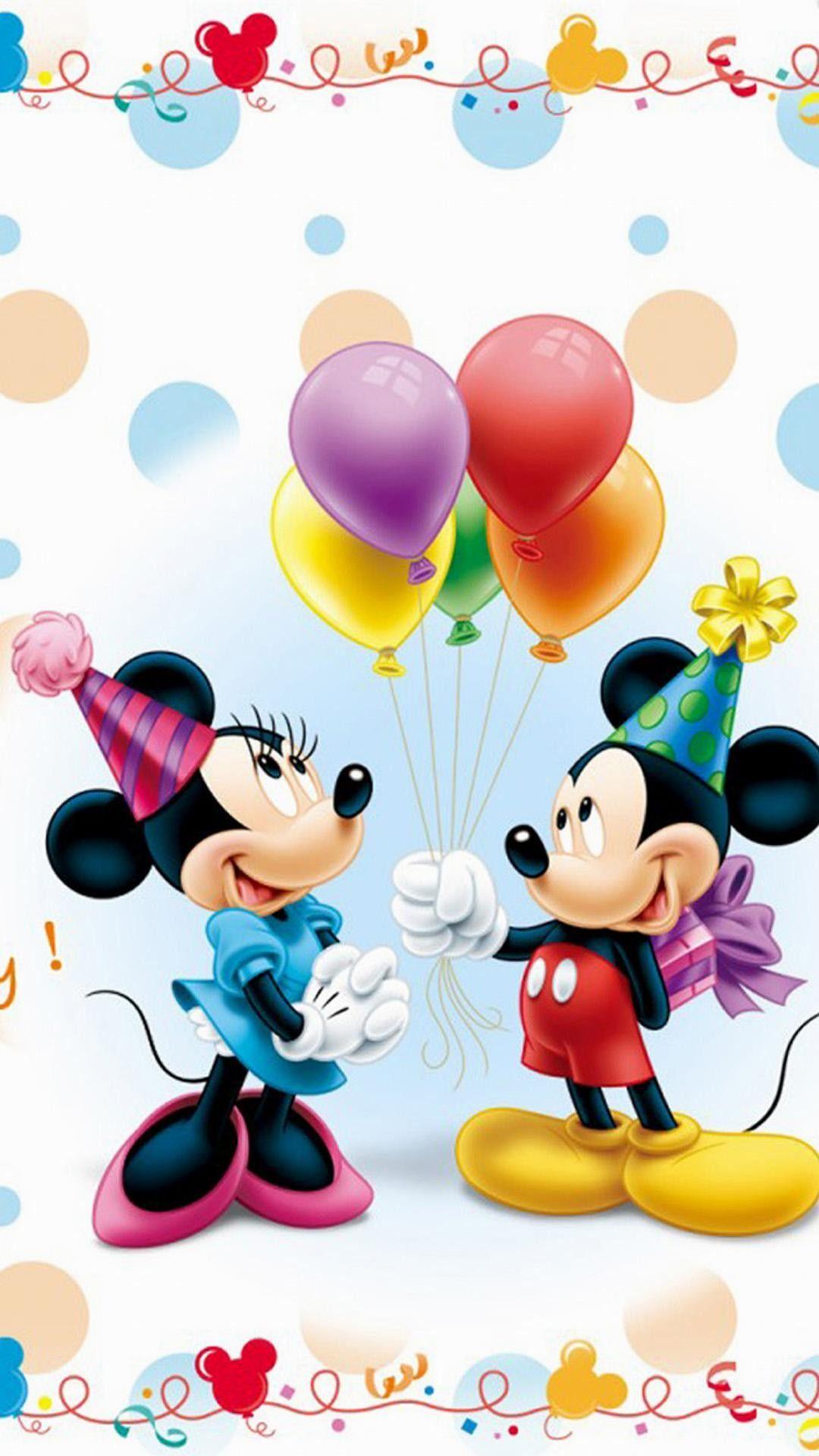 1080x1920 Wiki Dễ thương Disney Mickey Mouse Dữ liệu nền iPhone - Chúc mừng sinh nhật chuột Mickey - 1080x1920 - Tải xuống Hình nền HD