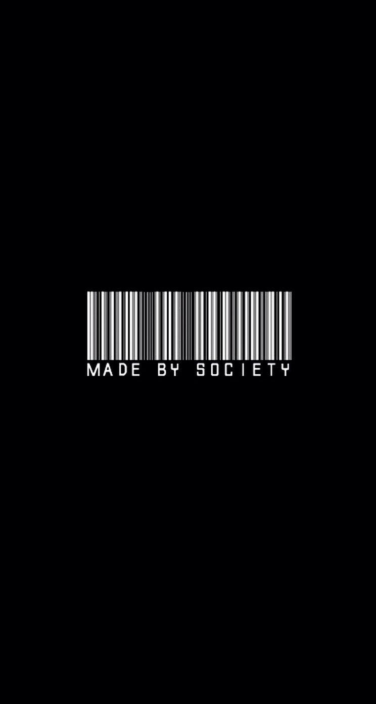 744x1392 Barcode Aesthetic Desktop Wallpaper