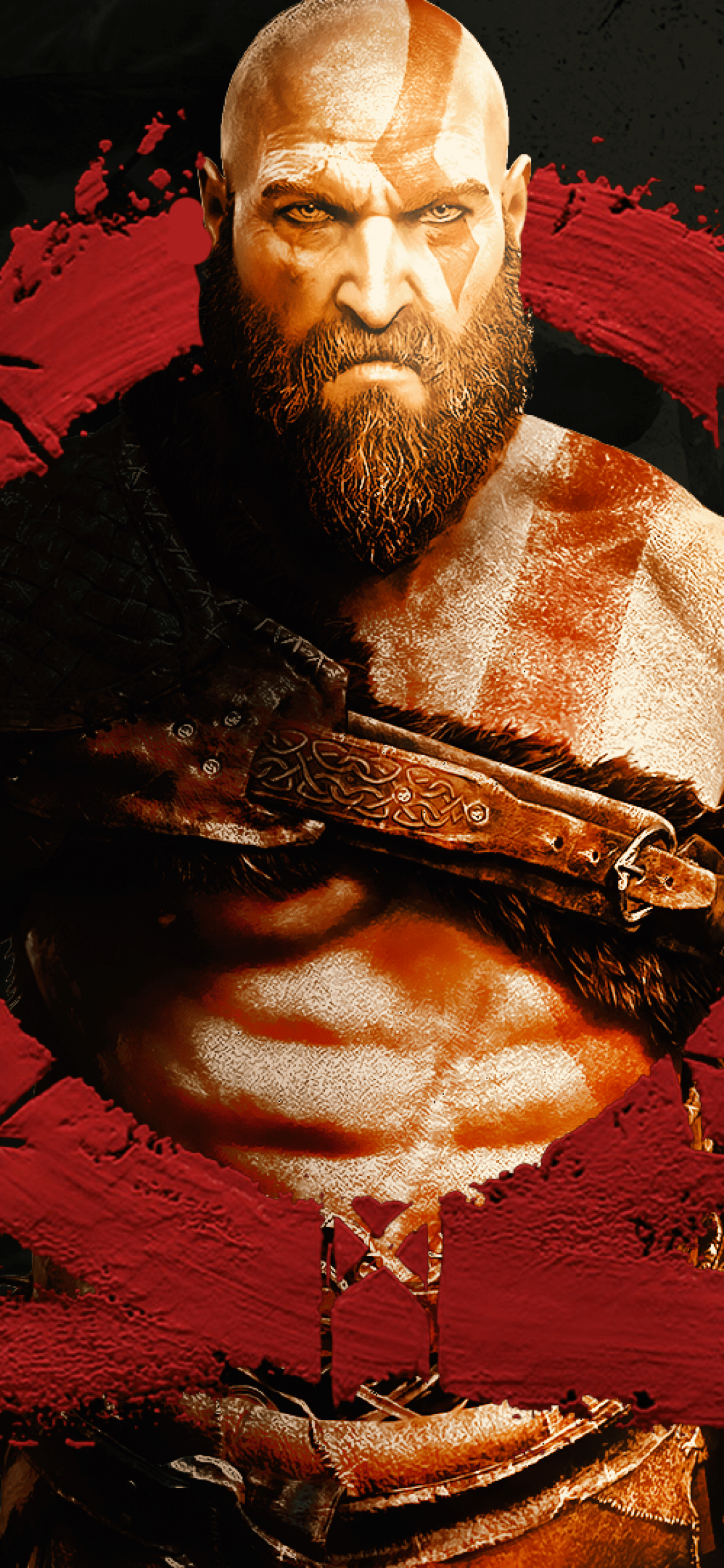 1125x2436 Download 1125x2436 God Of War Logo, Kratos Wallpaper for iPhone 11 Pro & X