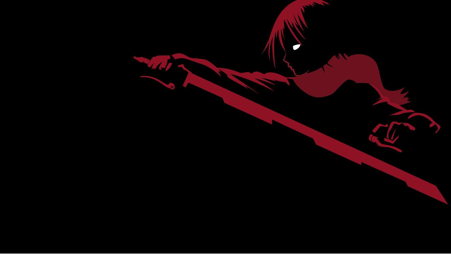 1920x1080 red and black Anime wallpaper