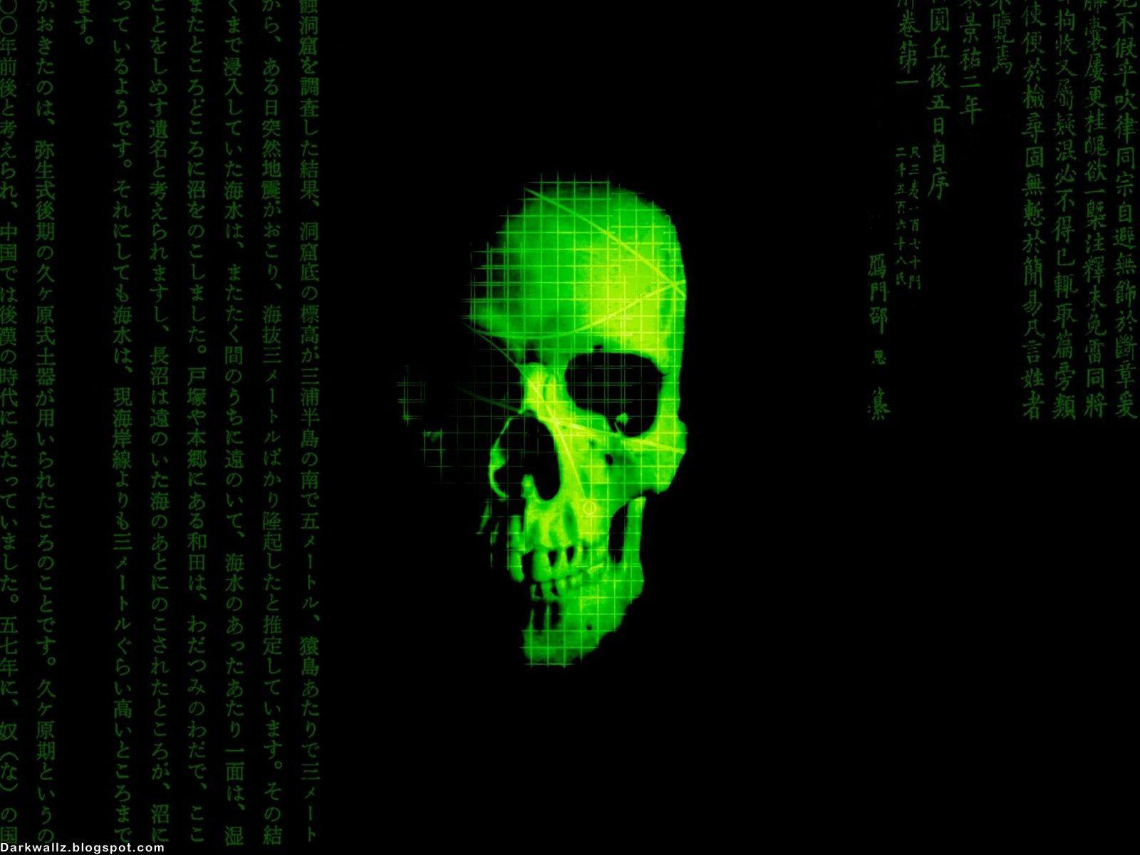 1600x1200 Gothic Dark Skull Wallpaper