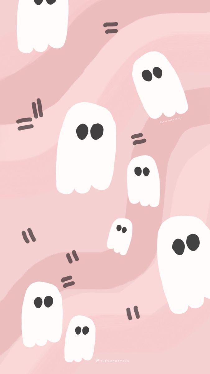Pink Ghost Wallpapers - Top Free Pink Ghost Backgrounds - WallpaperAccess