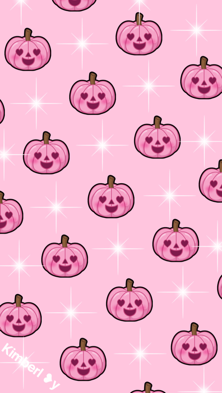 Pink Pumpkins Pattern Halloween October Pravokrug September  Thanksgiving HD phone wallpaper  Peakpx