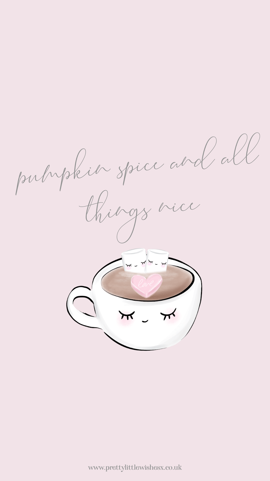 900x1600 Pretty Little Wishes: Pink Pumpkin Spice Prettiness. Girly Autumn Wallpaper For Your Phone