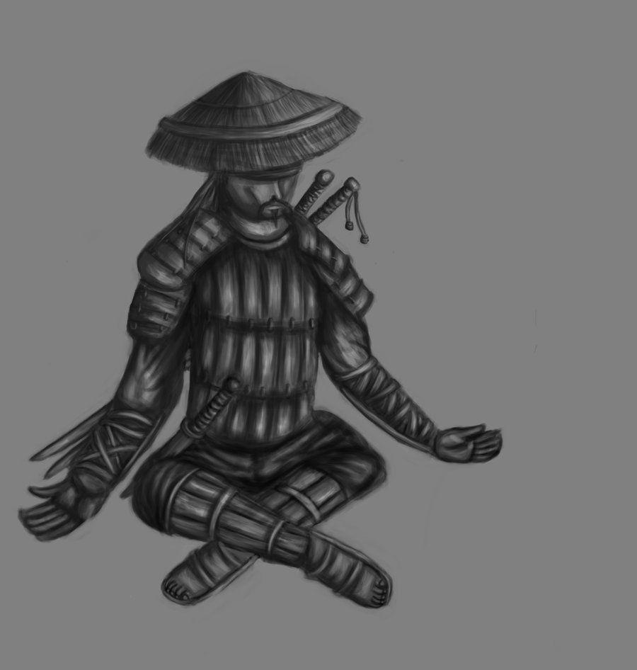900x946 Samurai meditation