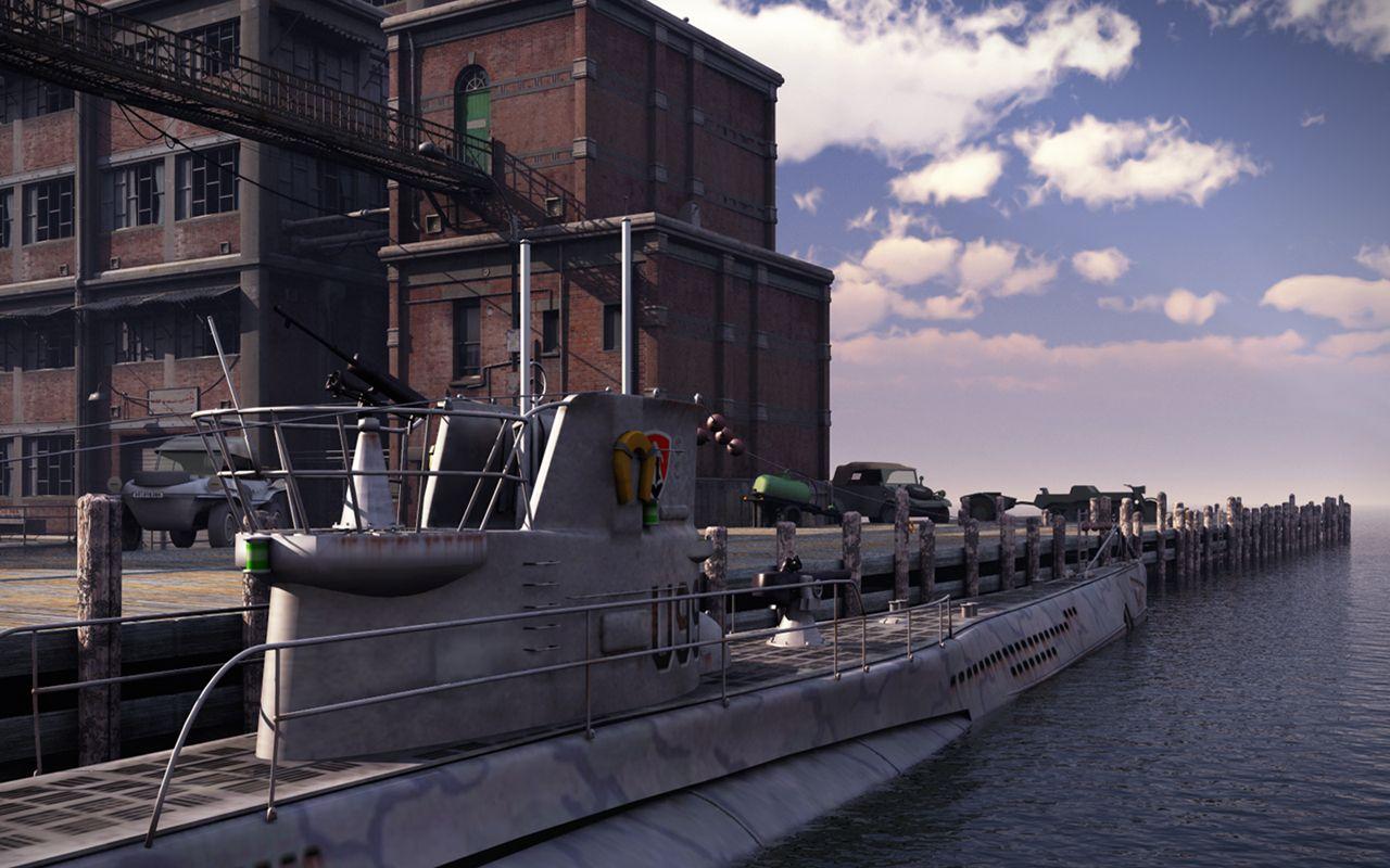 1280x800 herbert stanford: bow of the U boat creates