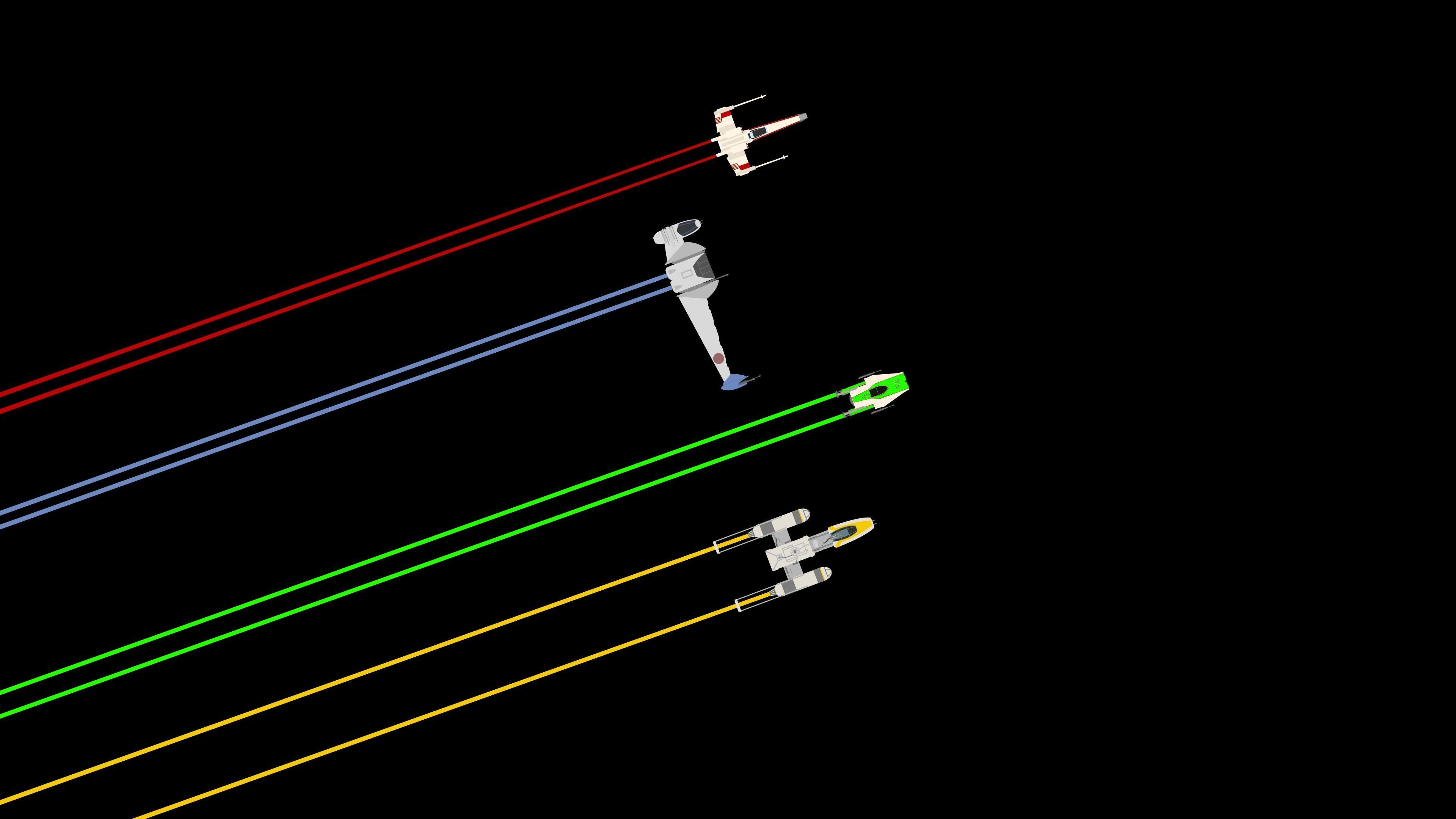3840x2160 Rogue Squadron Minimalist wallpaper