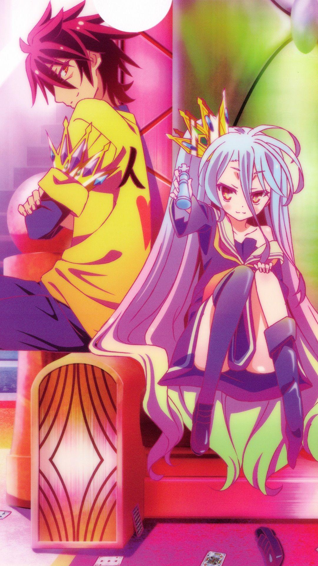 1080x1920 No Game No Life - Shiro No Game No Life