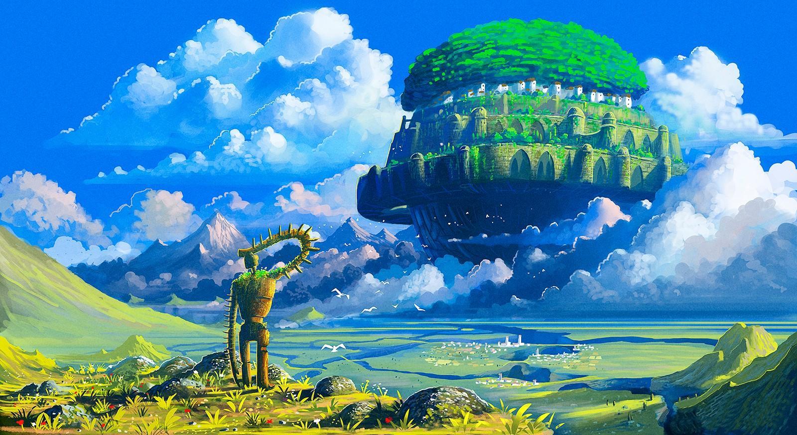 1600x874 Studio Ghibli Desktop Wallpaper HD