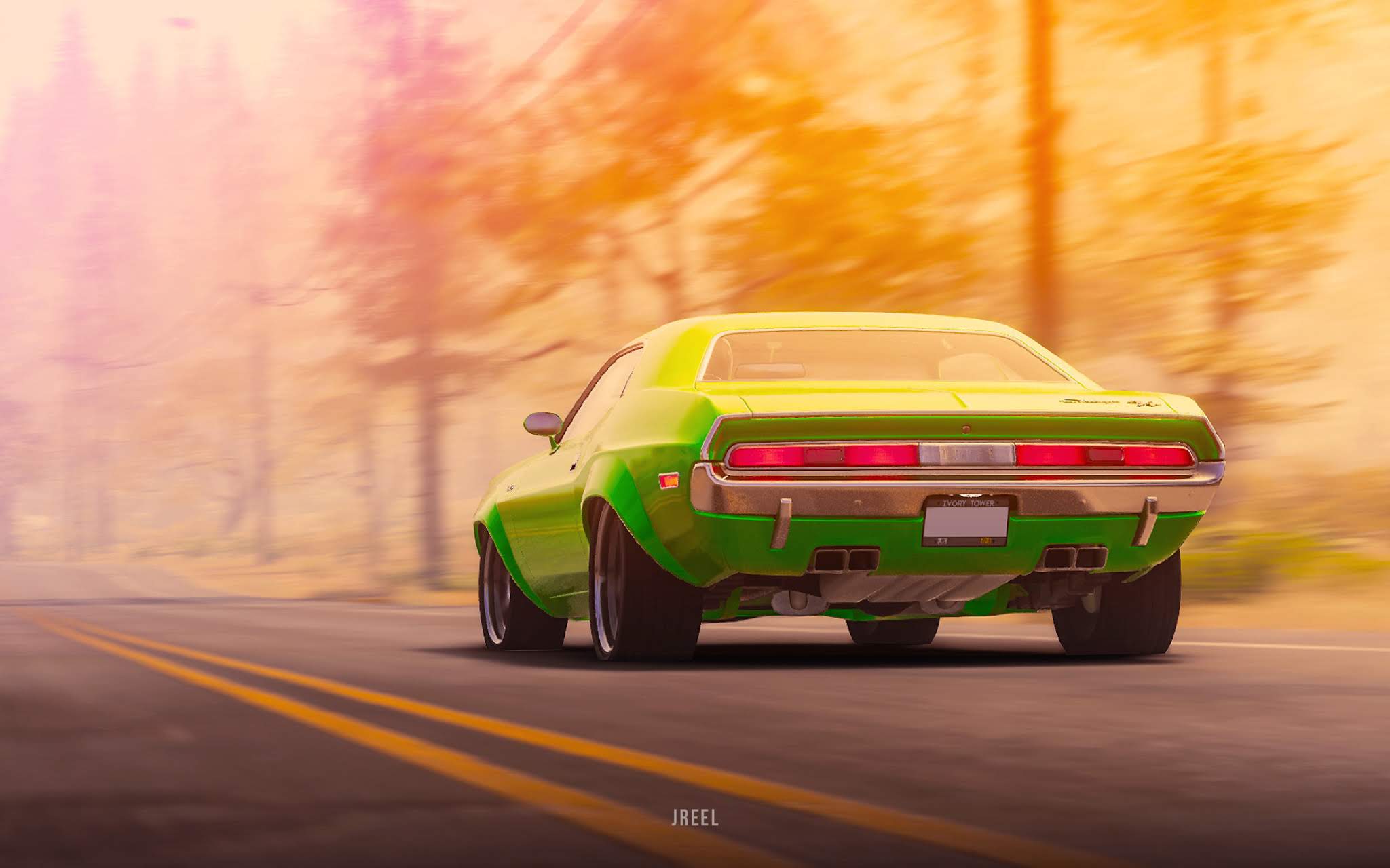 2048x1280 Dodge Challenger RT Wallpaper