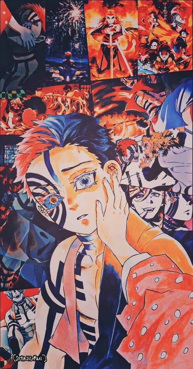 647x1236 Kimetsu No Yaiba Akaza Fondo de Pantalla. Anime demon, Slayer anime, Anime background