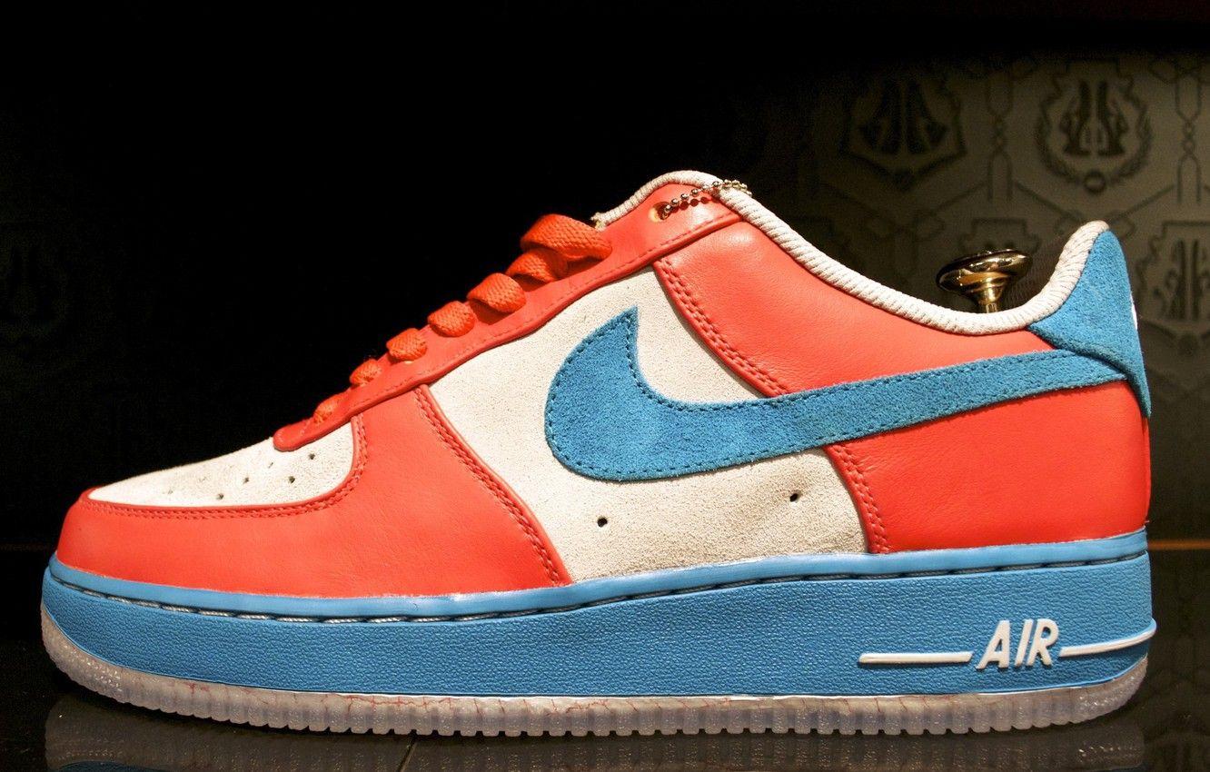 1332x850 Wallpaper red, blue, Air Force, Nike image for desktop, section стиль