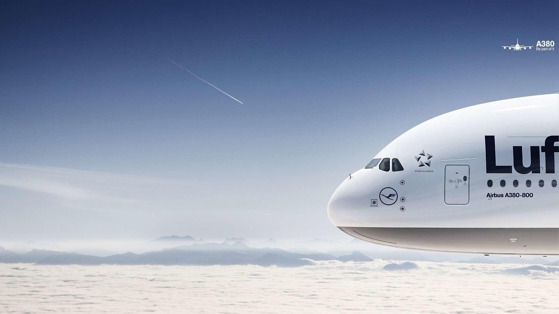 1920x1080 Airbus A380 Wallpaper background picture