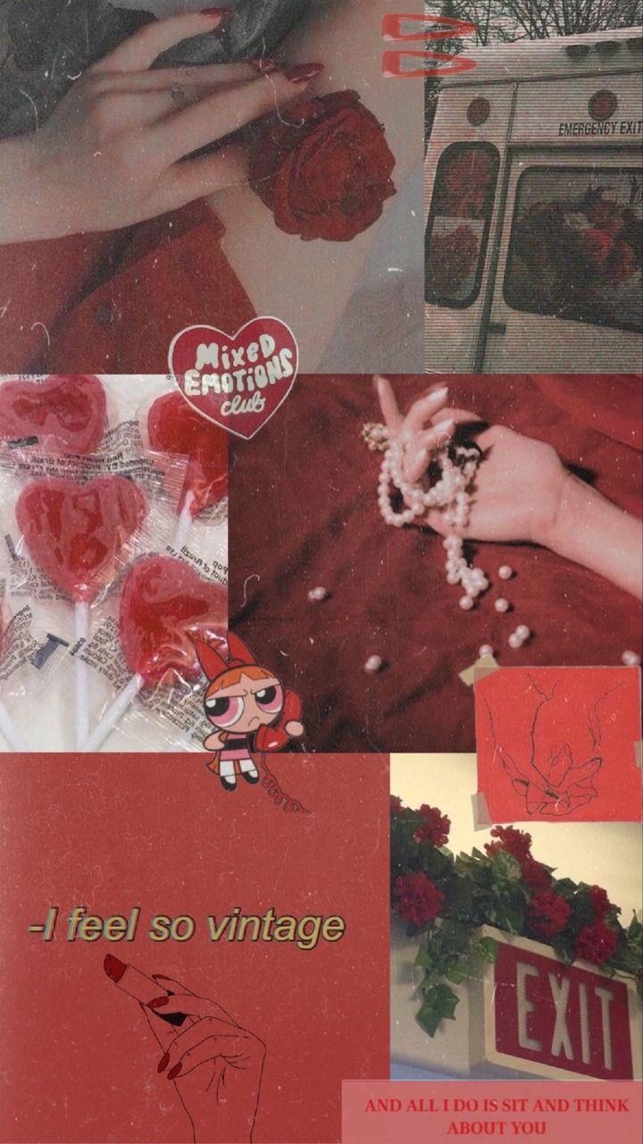 720x1280 Aesthetic Vintage Wallpaper Red