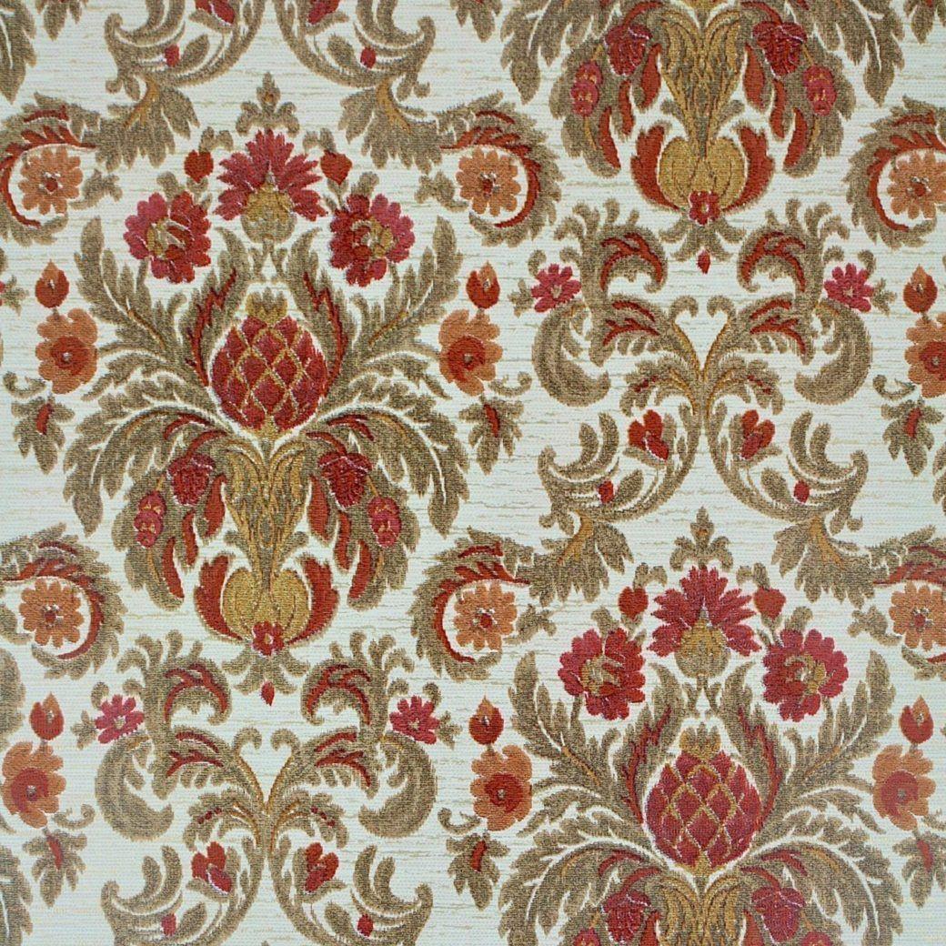 1040x1040 Vintage Wallpaper Shop. Red Baroque Wallpaper
