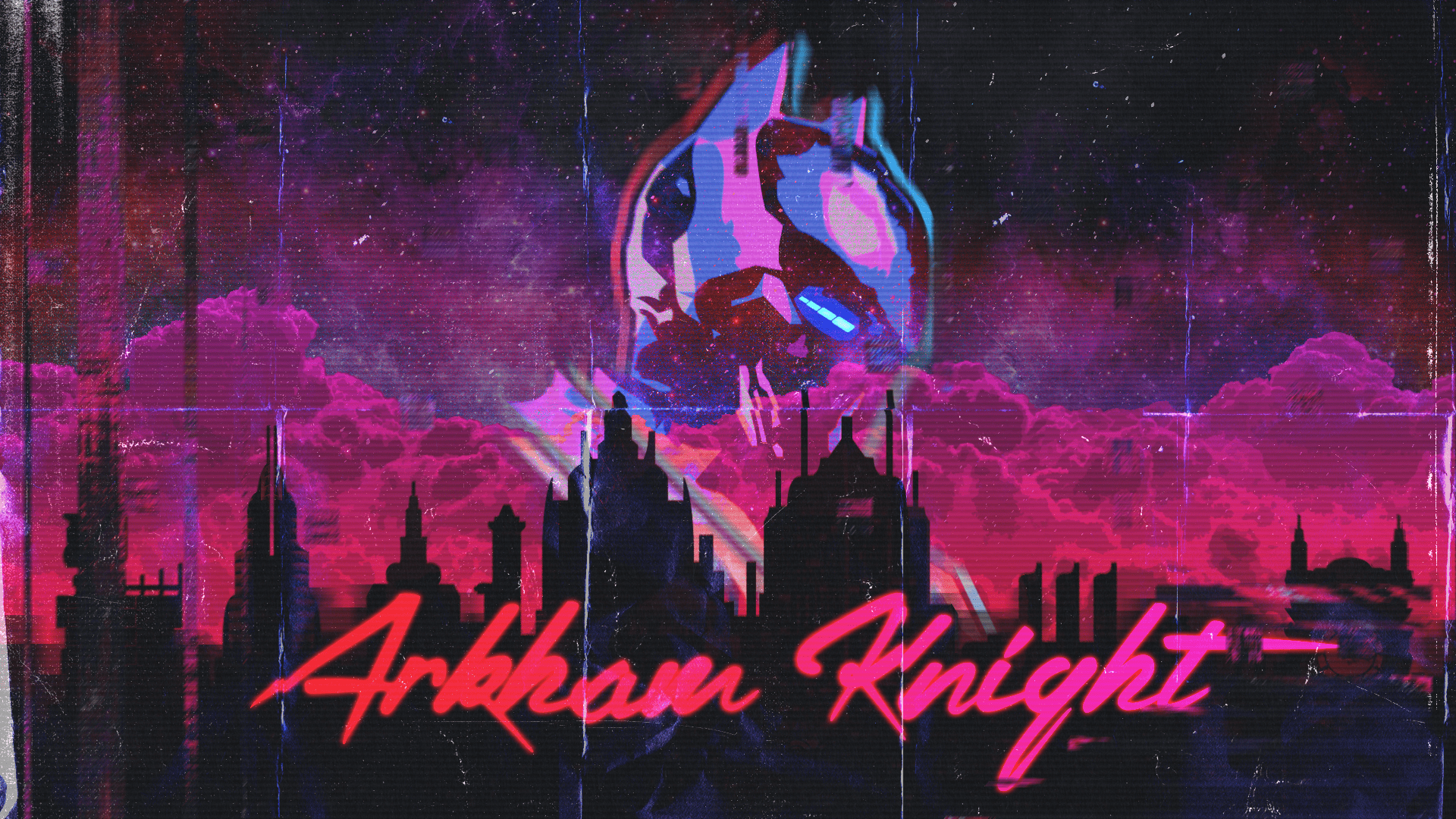 1920x1080 Pink And Blue Retro