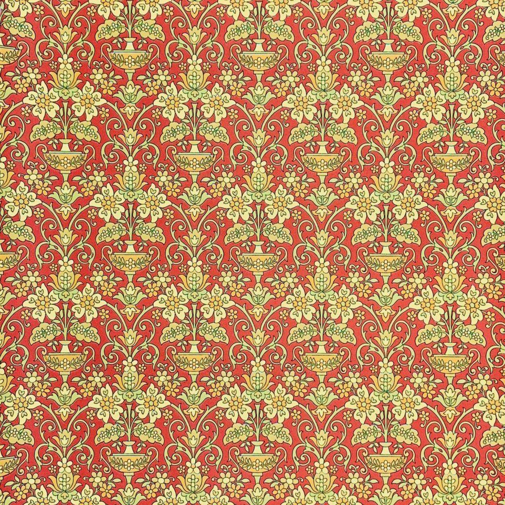 1040x1040 Vintage Wallpaper Shop. Vintage Red Baroque Wallpaper