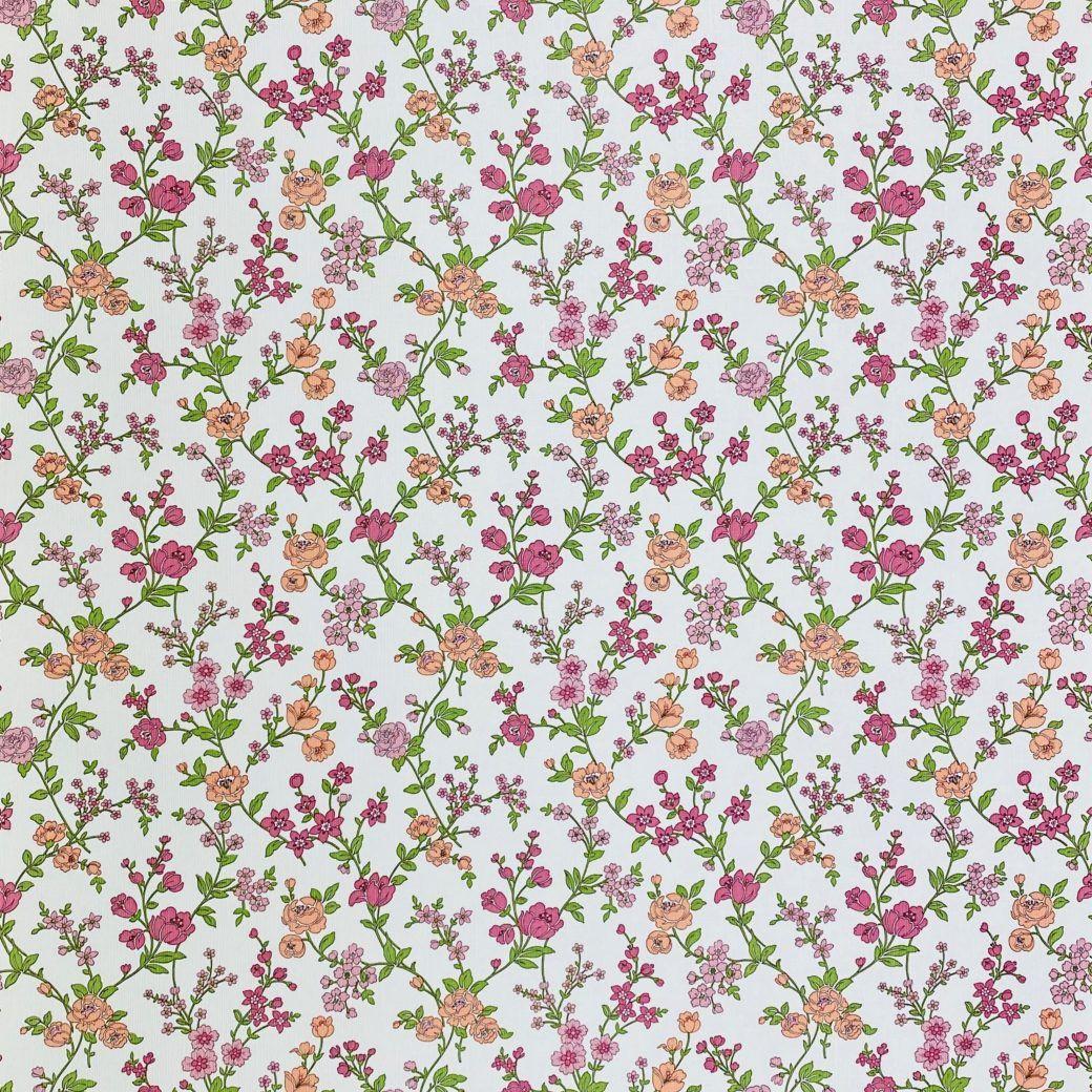 1040x1040 Vintage Wallpaper Shop. Vintage Floral Wallpaper Pink and