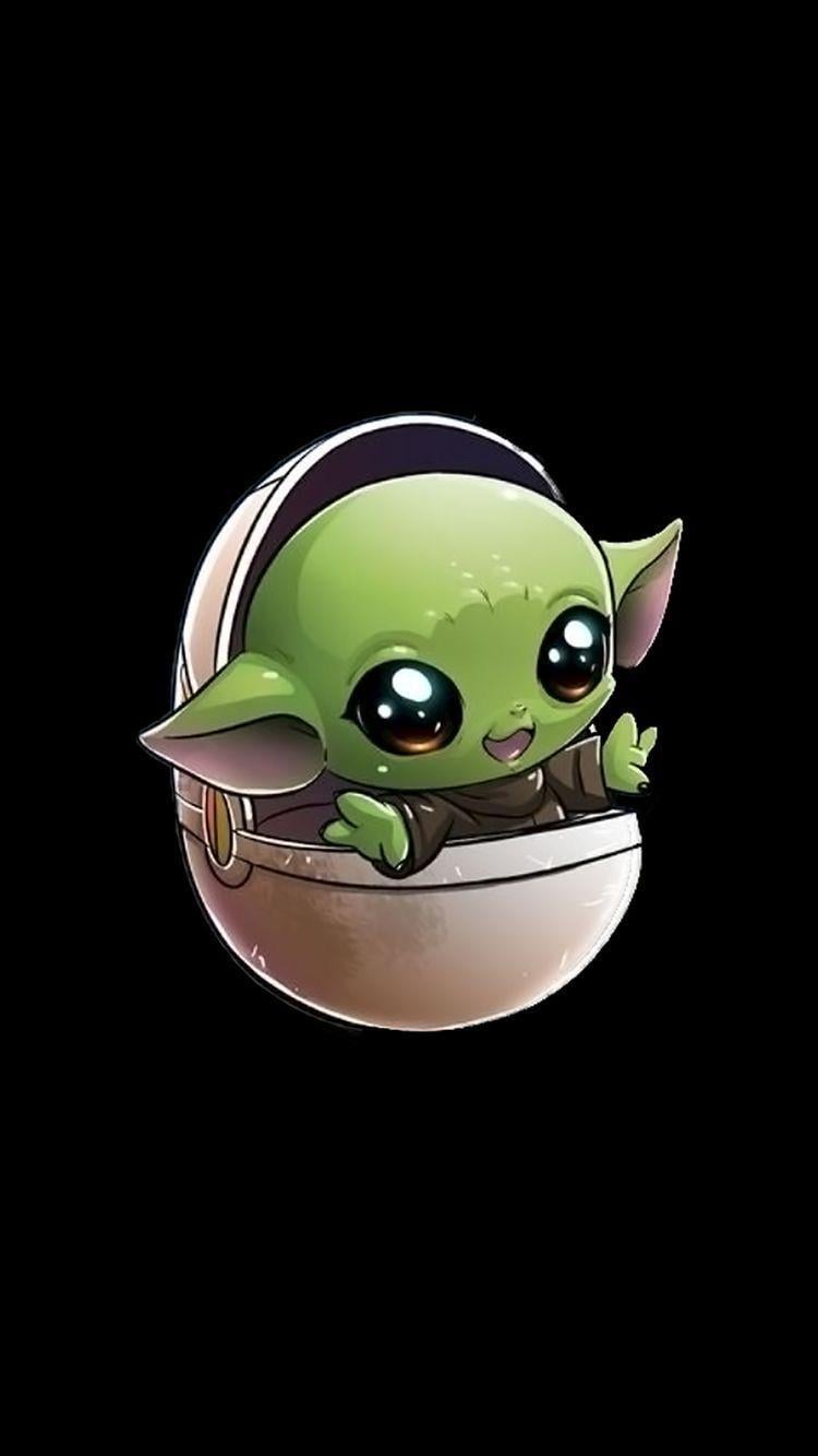 Chibi Baby Yoda Wallpapers Top Free Chibi Baby Yoda Backgrounds Wallpaperaccess