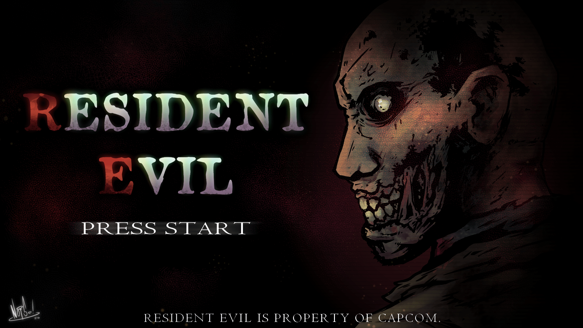 1920x1080 Resident Evil Zombie Fanart WALLPAPER