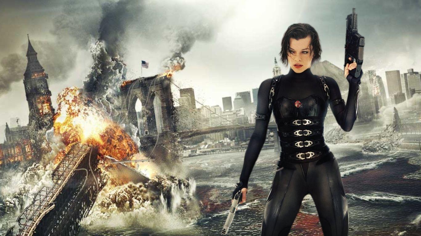 1366x768 Beauty Re Rendered: Resident Evil Alice Wallpaper
