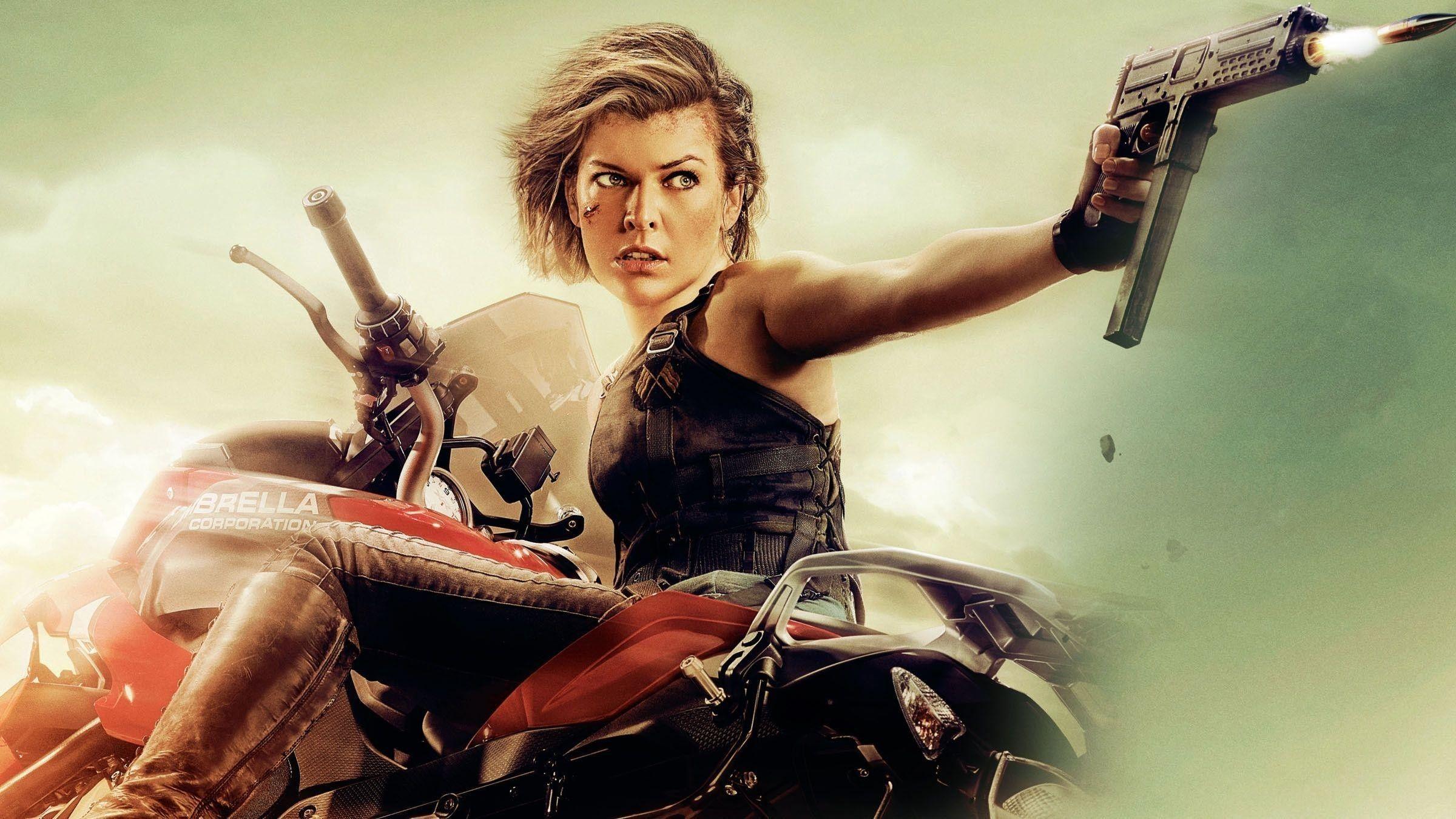2400x1350 Milla Jovovich Resident Evil Wallpaper background picture