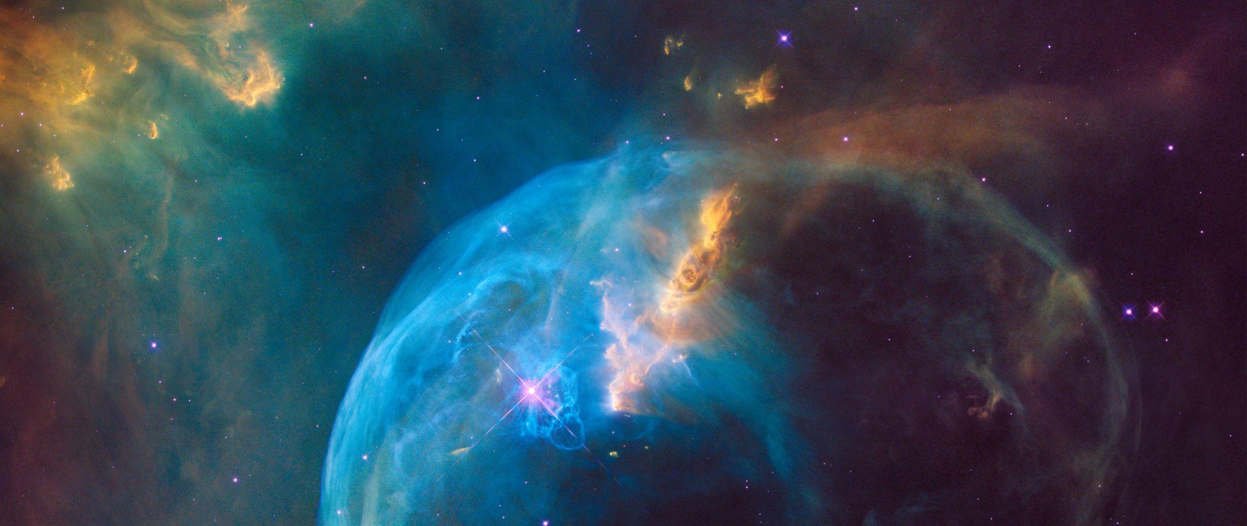 2560x1080 Desktop Wallpaper Bubble, Space, Nebula, Clouds, 4k, 8k, HD Image, Picture, Background, 37b69c