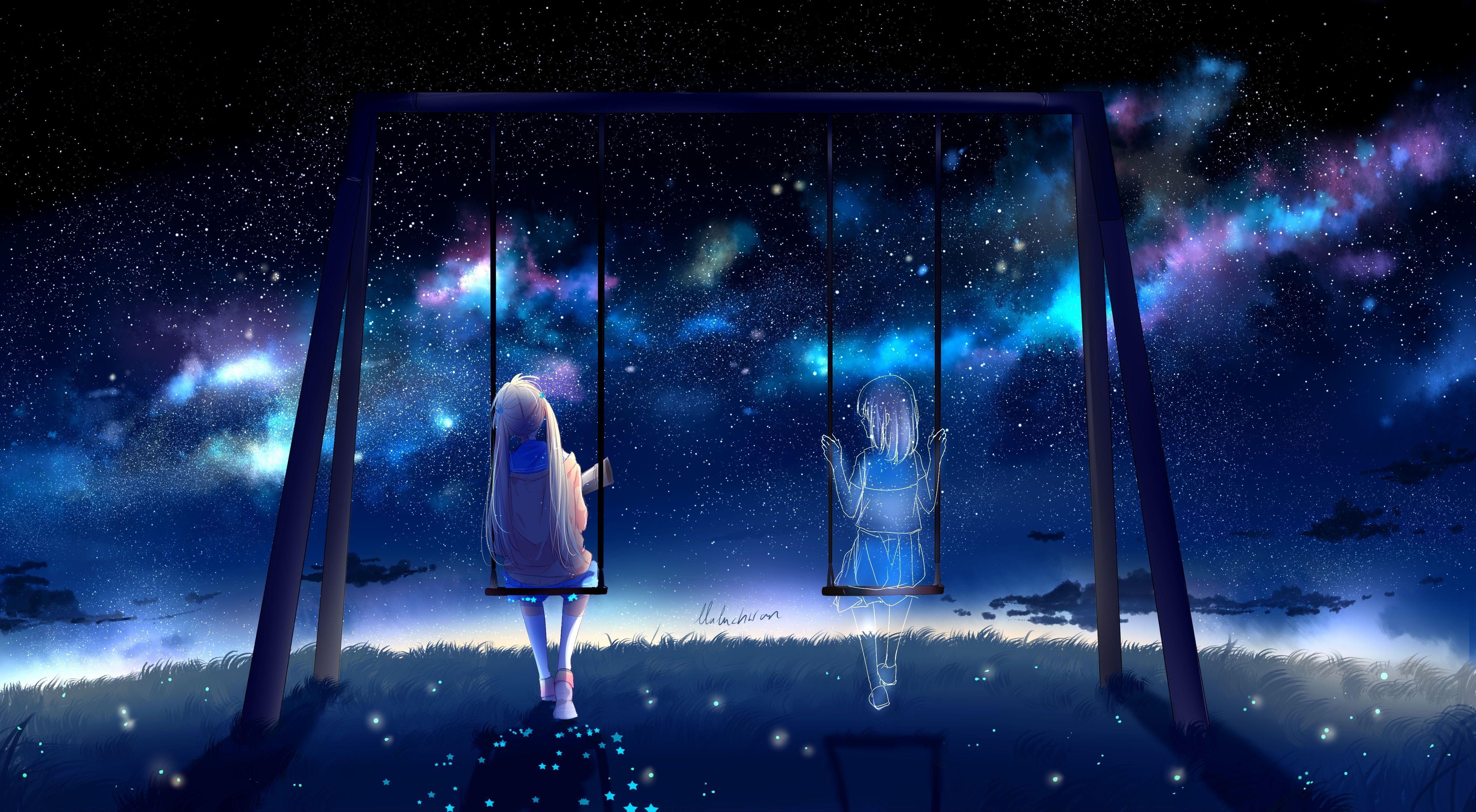 4507x2480 Anime Art Loneliness