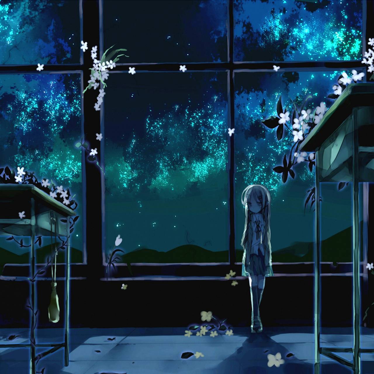 1280x1280 Lonely Night wallpaper