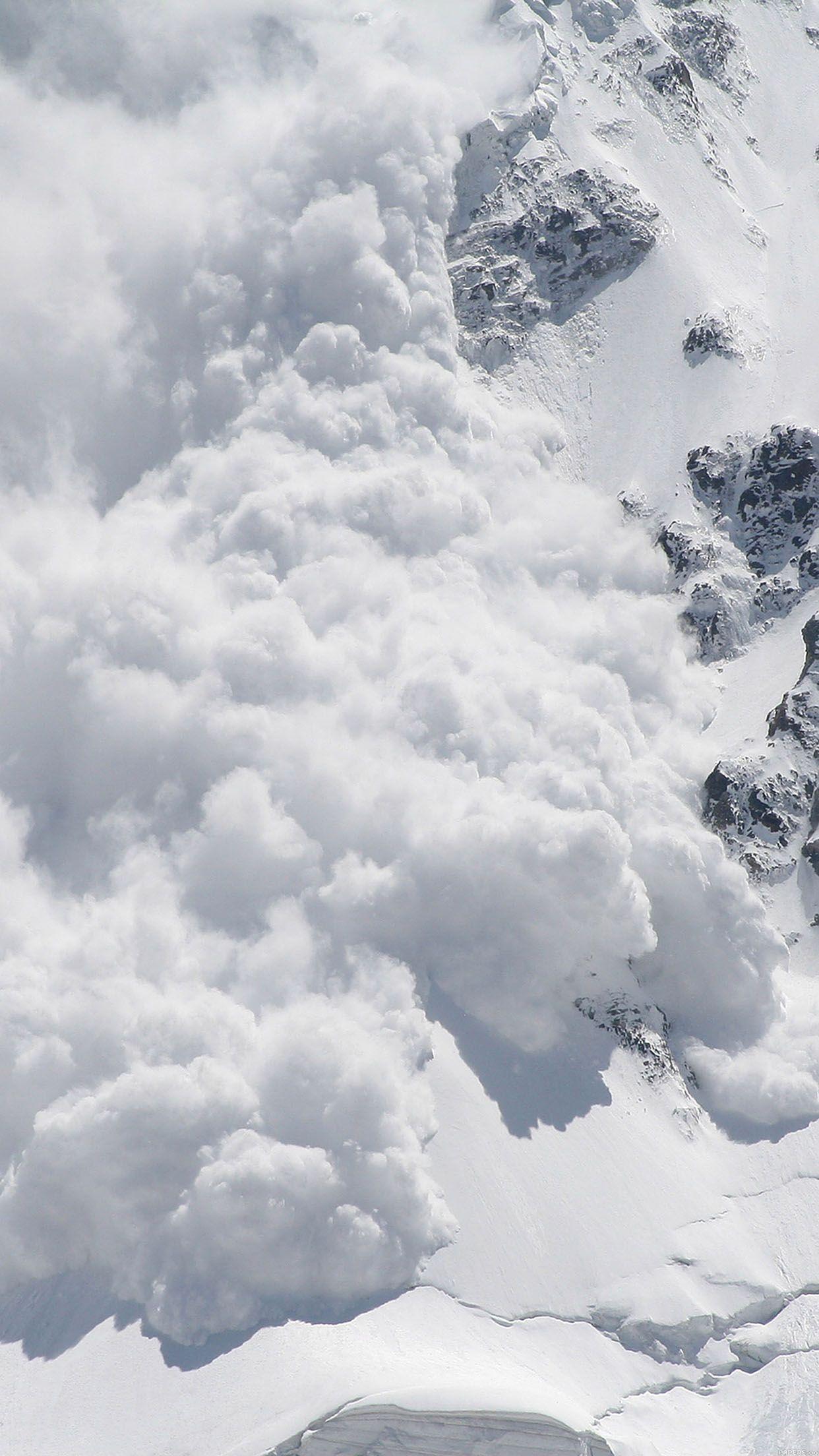 1242x2208 iPhone7papers avalanche snow mountain
