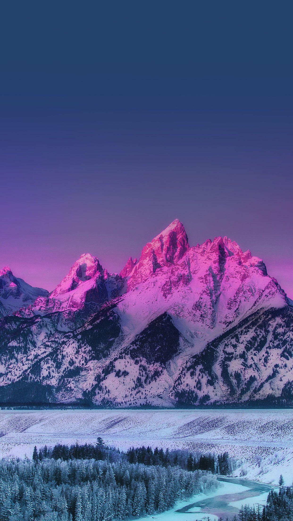 1242x2208 Snow mountain