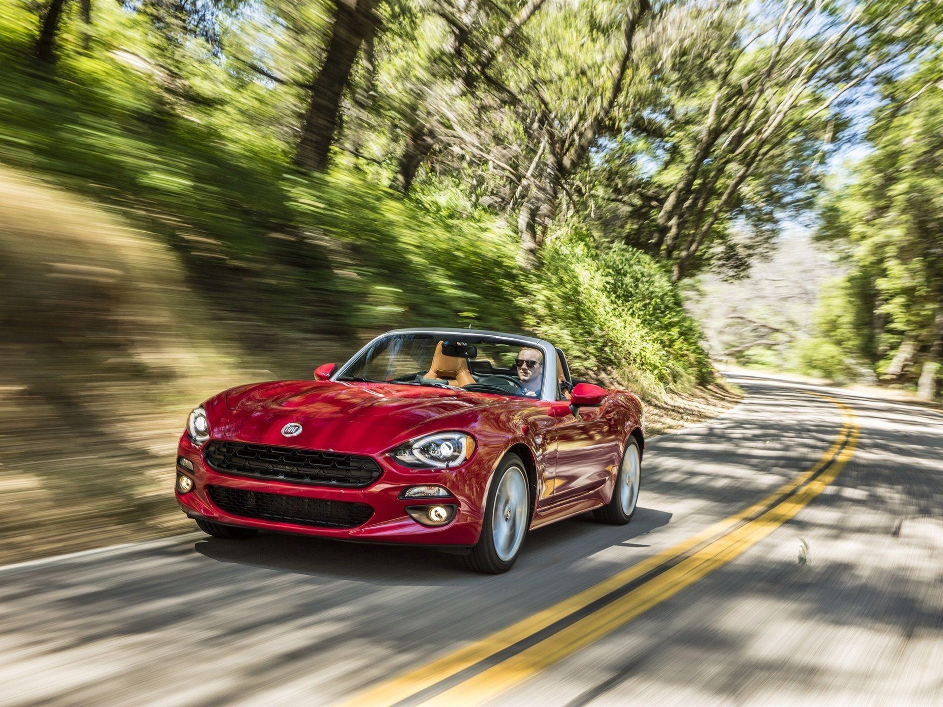 1920x1440 Wallpaper Fiat 124 Spider red supercar speed 2560x1600 HD Picture, Image
