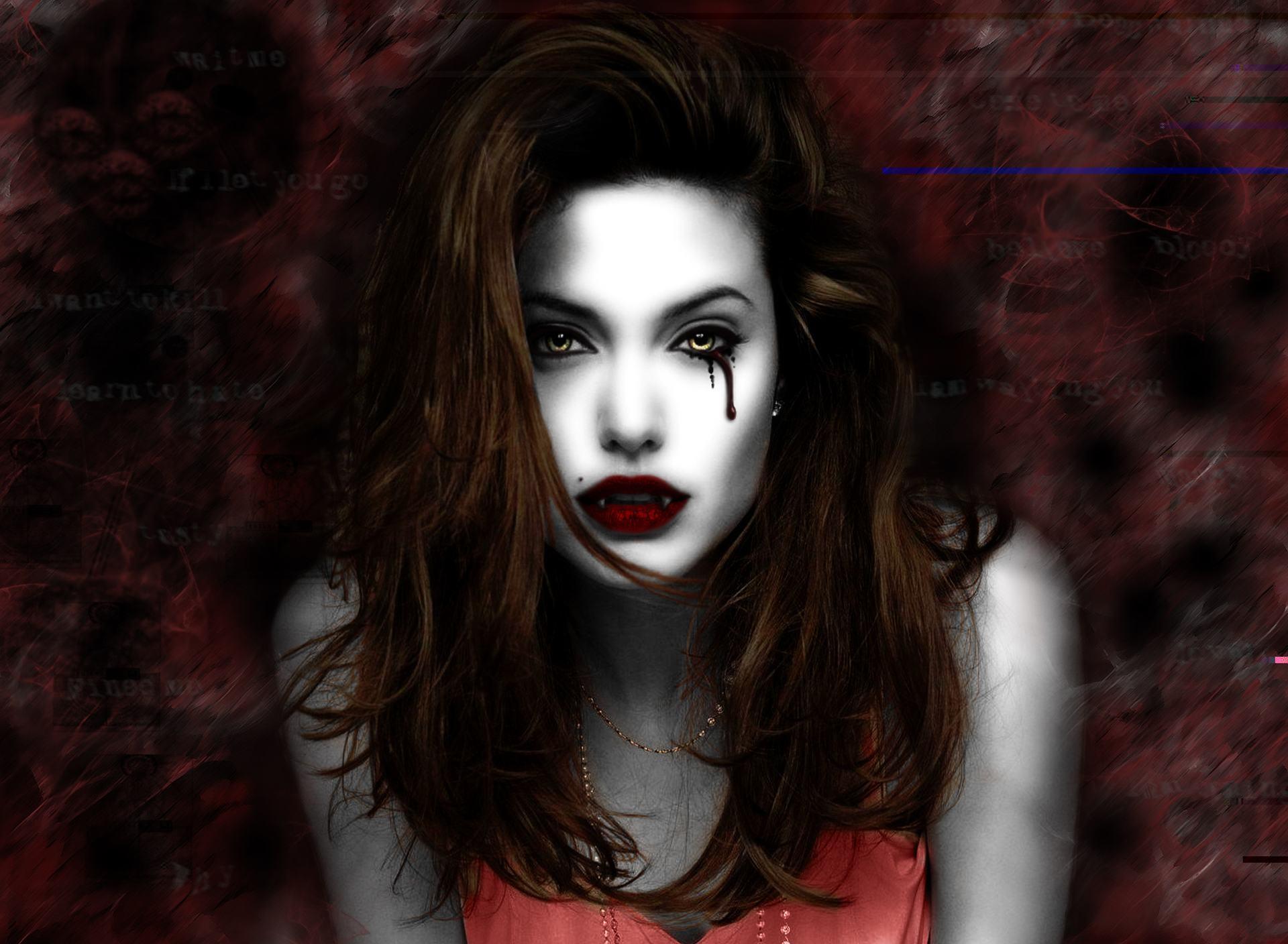 1920x1408 Hairstyle Of The Girl Vampire Girl Wallpaper Art HD Wallpaper