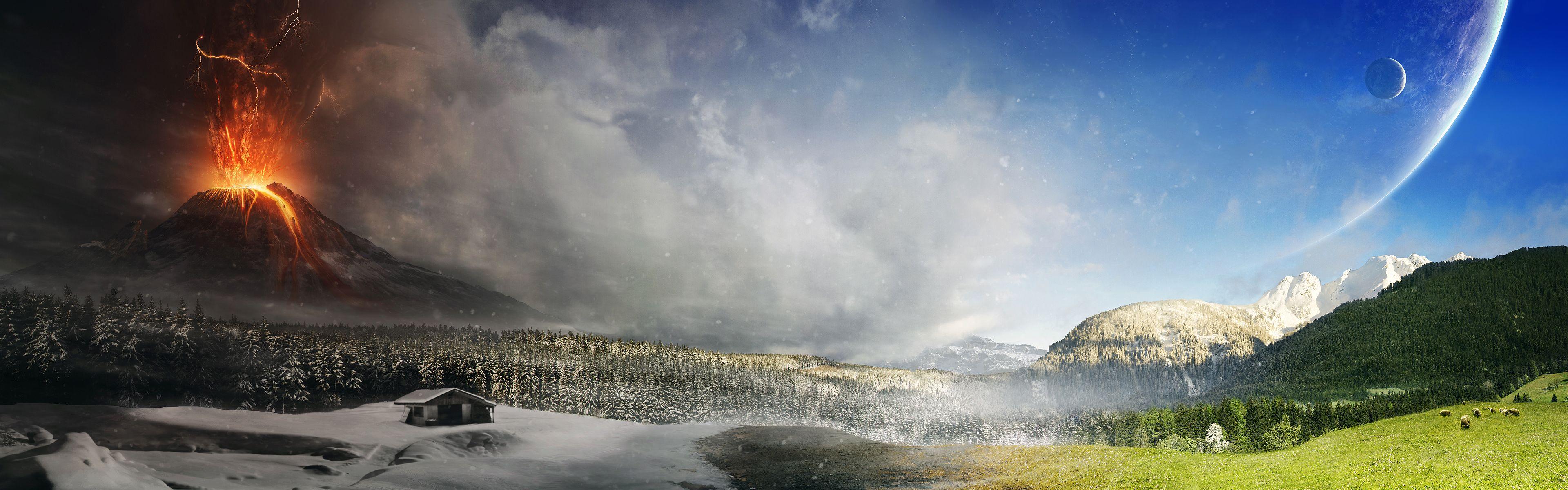 3840x1200 Full HD Wallpaper Dual Screen Nature By Tobias Roetsch X 1200 HD Wallpaper