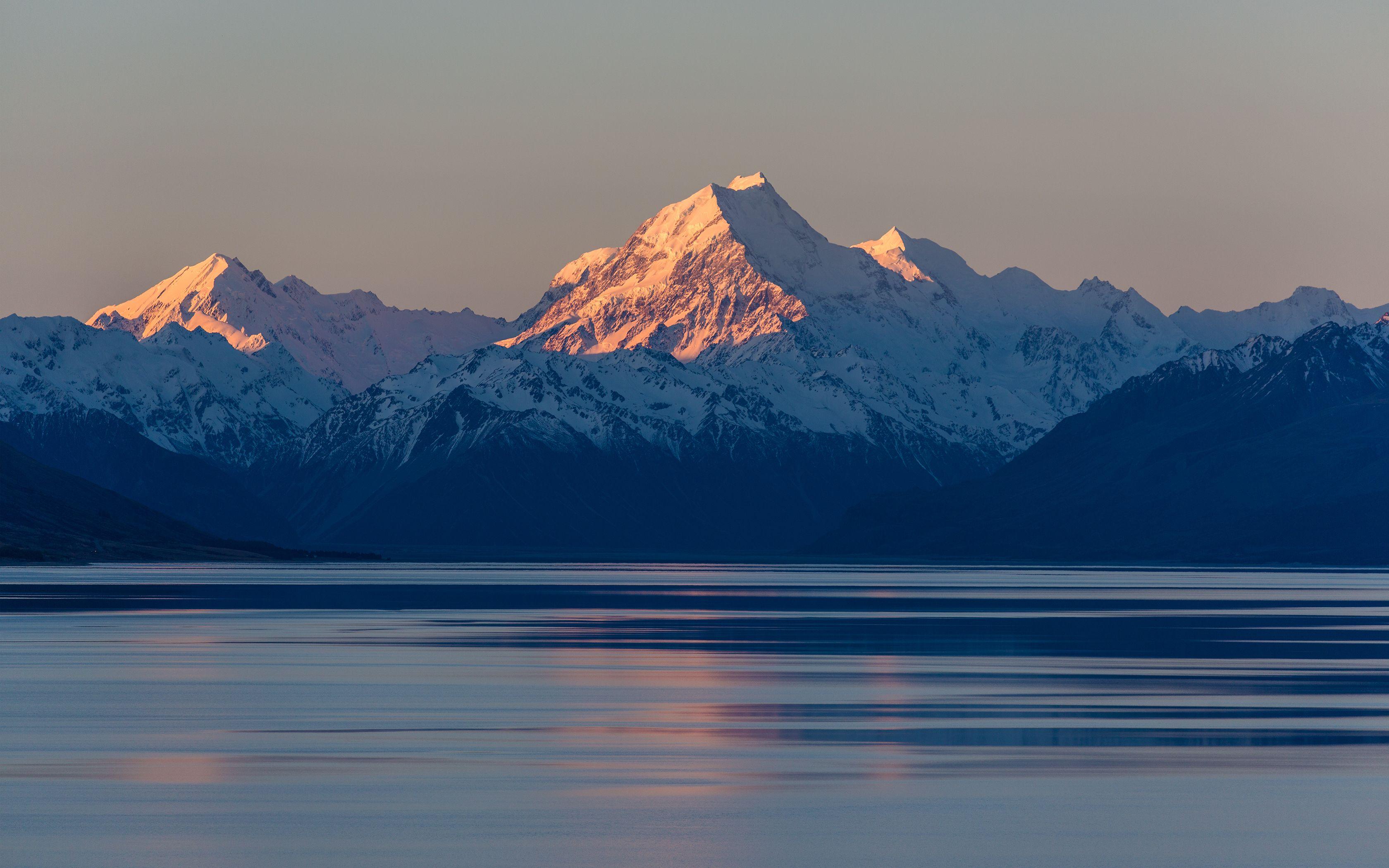 3360x2100 Photos New Zealand the Aoraki Mount Cook National Park Sea 3360x2100