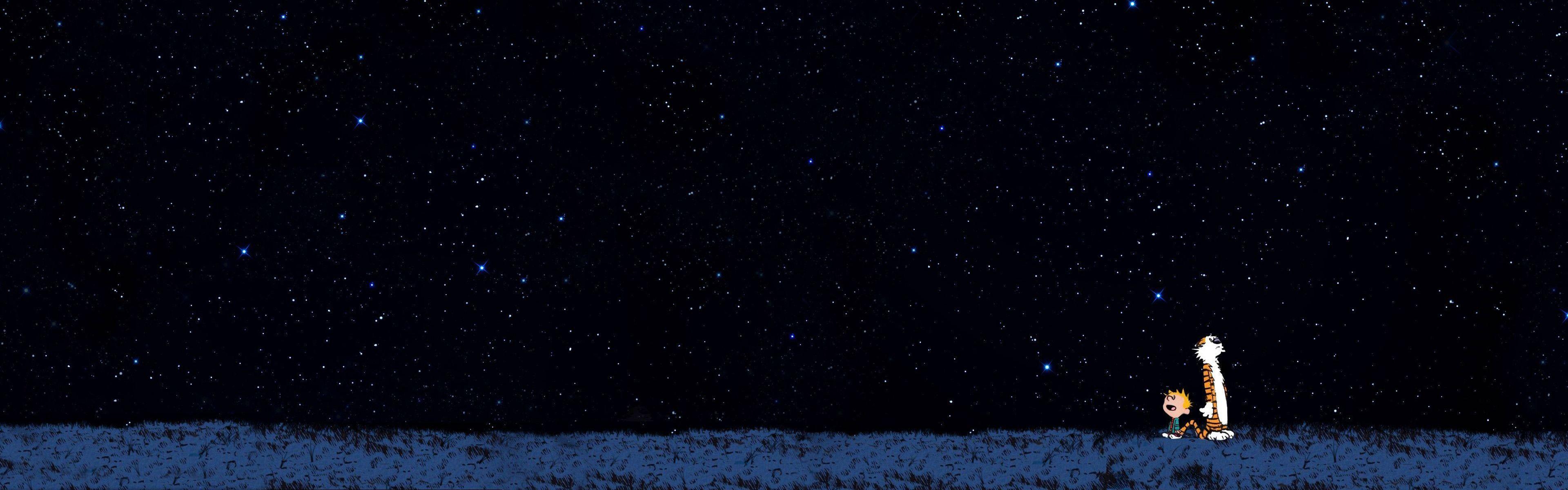 3840x1200 Dual Monitor Background Stars HD Wallpaper