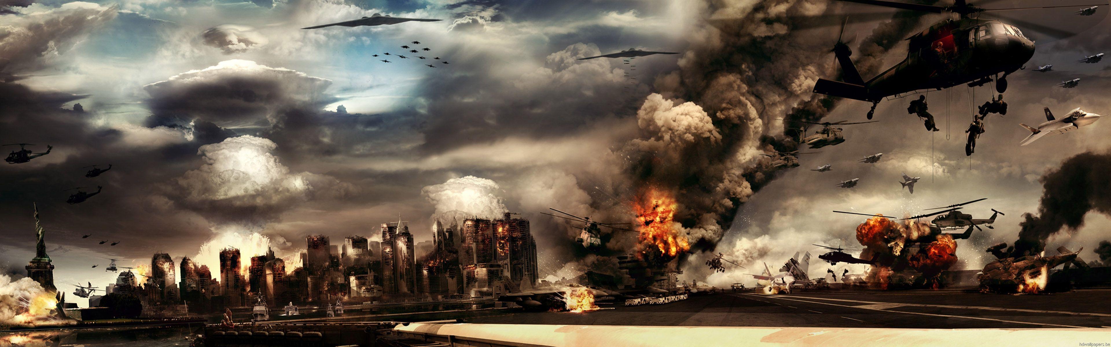3840x1200 HD Wallpaper. Landscape wallpaper, Field wallpaper, Wallpaper