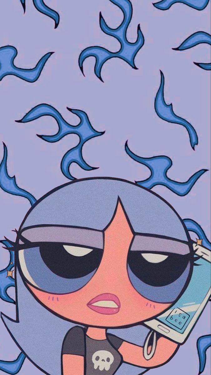 675x1200 Blue wallpaper. Cartoon wallpaper, Cute cartoon wallpaper, Edgy wallpaper