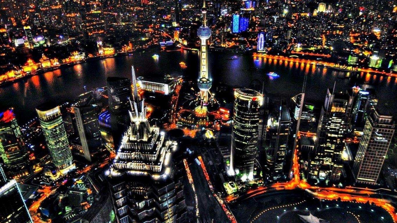 1366x768 Free download Pearl and Pudong Shanghai night view Wallpaper in 1366x768 Resolution [1366x768] for your Desktop, Mobile & Tablet. Explore Shanghai HD Wallpaper. Chinese Wallpaper, China Wallpaper HD, Most